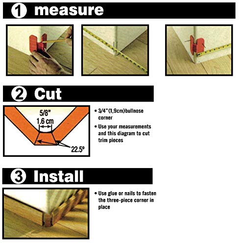 NXPOXS 2-Pack Bullnose Corners Trim Gauge for 10-030 Crown Molding Marking Tools - Image 3